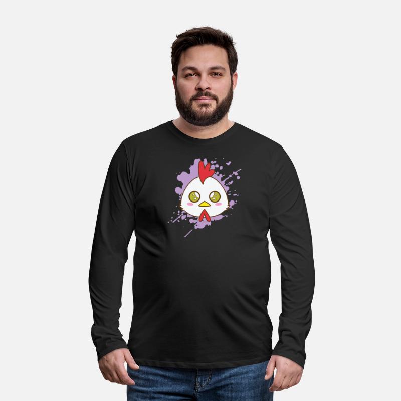 Rooster Chicken in japanese Kawaii Style Animal Ja