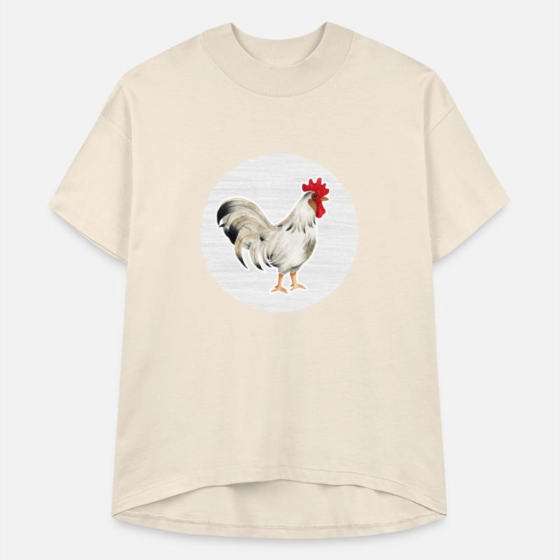 Rooster Watercolor Drawing