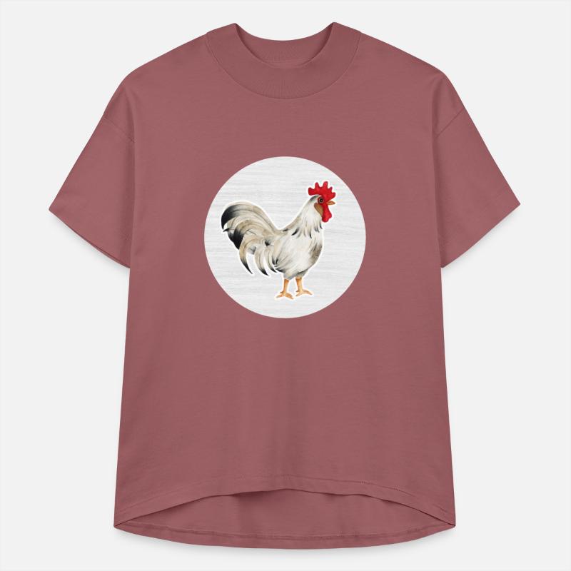 Rooster Watercolor Drawing