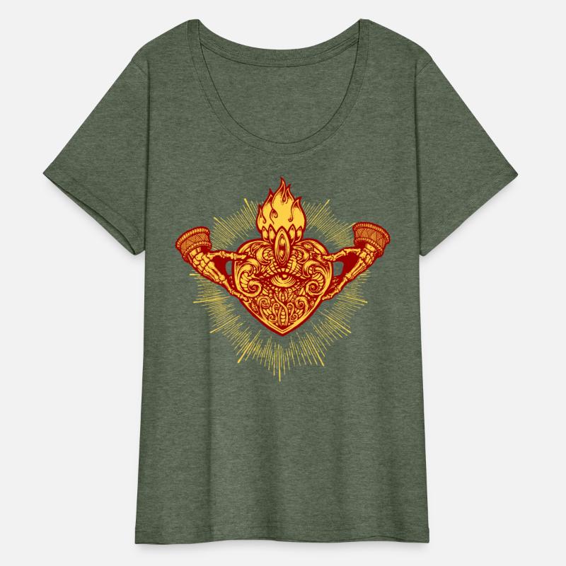 Sacred Heart Claddagh Symbol - Fire