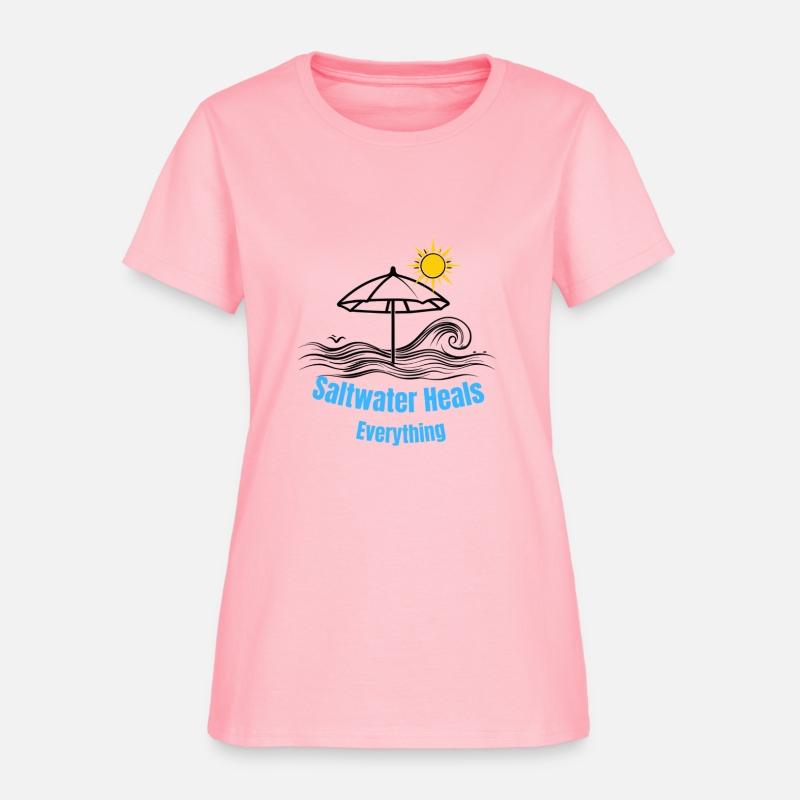 Saltwater Heals Everything– Minimalist Beach Line