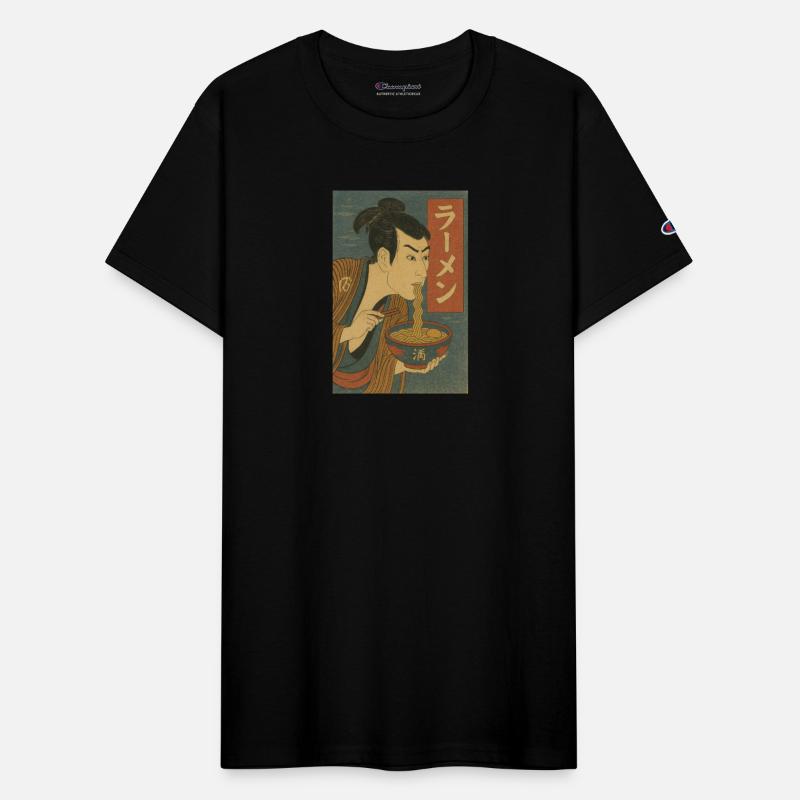 Samurai Eating Ramen | Ukiyo-e Ramen Art Japanese