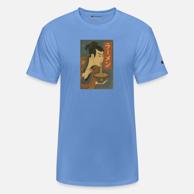 Samurai Eating Ramen | Ukiyo-e Ramen Art Japanese