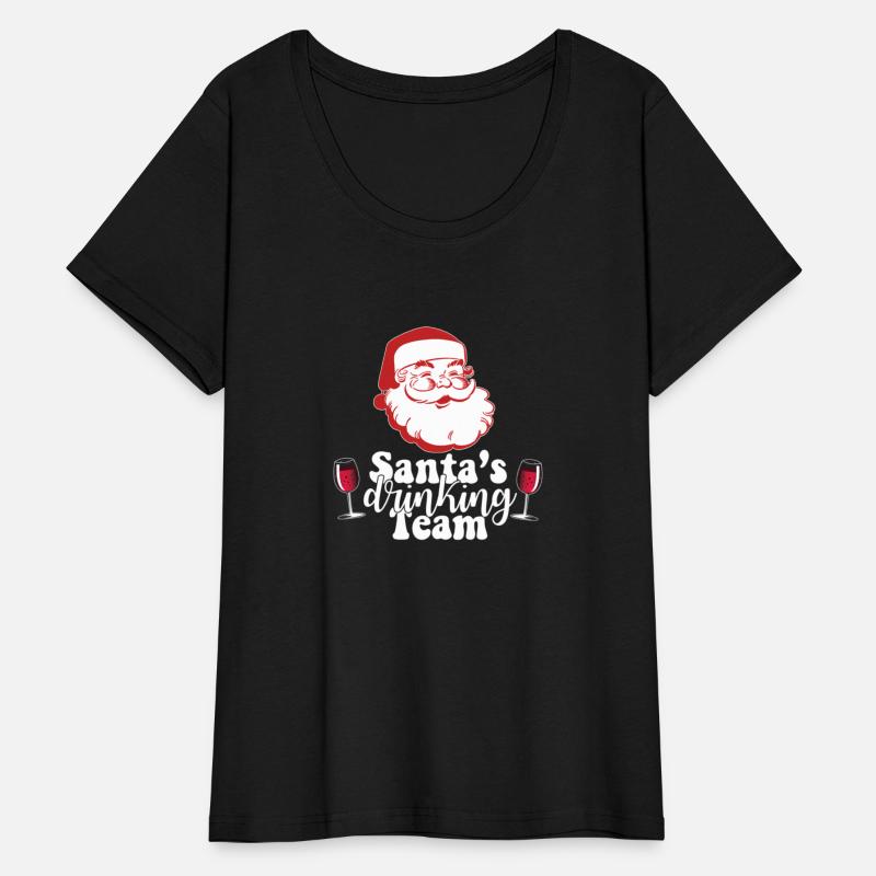 Santa'S Drinking Team Fun Wine Drinkers Meme