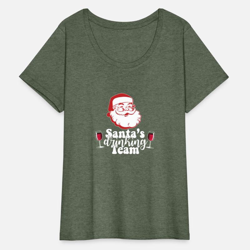 Santa'S Drinking Team Fun Wine Drinkers Meme