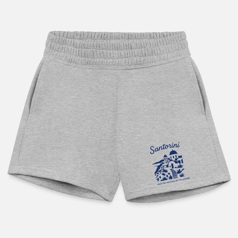 Santorini Sunset Silhouette Design