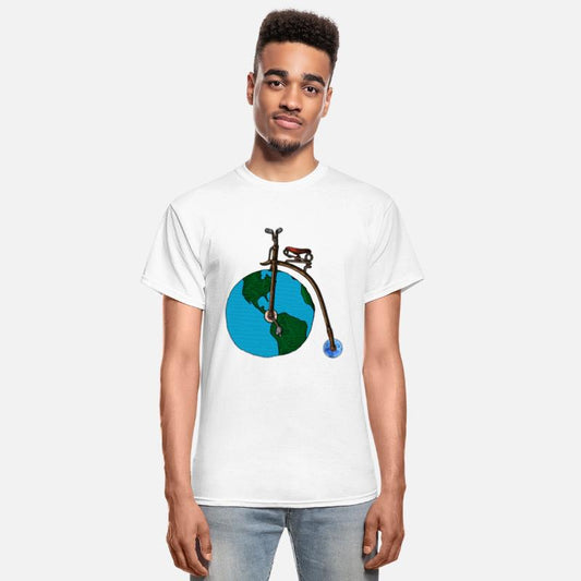 Save The Planet Earth Penny Farthing Bicycle Art