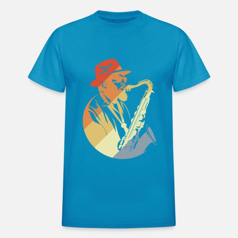 Saxophone Guy Sketch Retro Style
