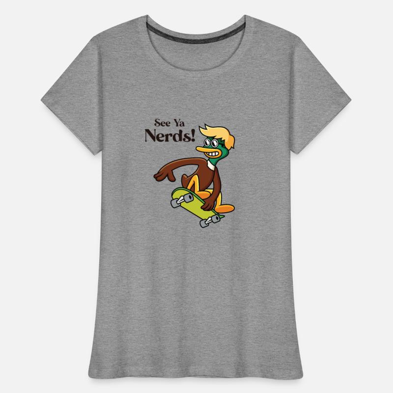 See Ya Nerds Duck Skateboardkid Skatergirl