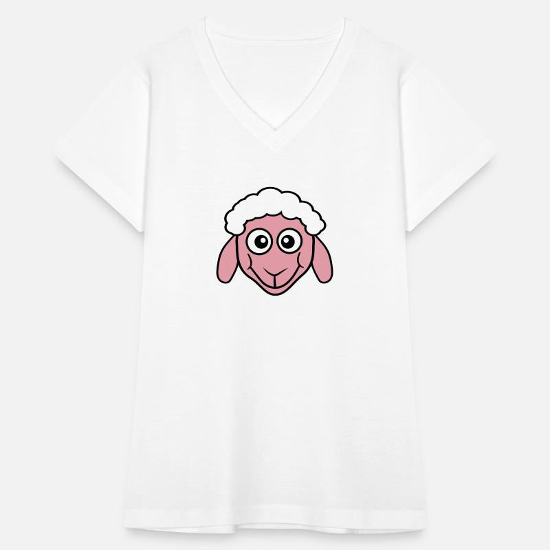 Sheep Face Head Cute Small Baby Lamb Sweet Comic