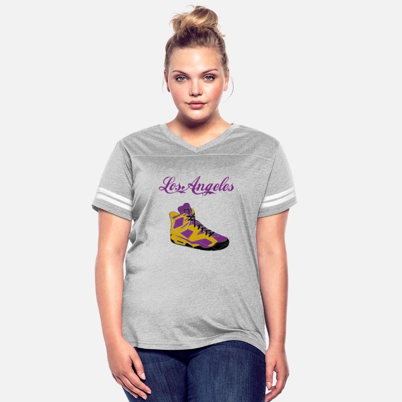 SHOES LOS ANGELES BASKETBALL YELLOW AND PURPLE