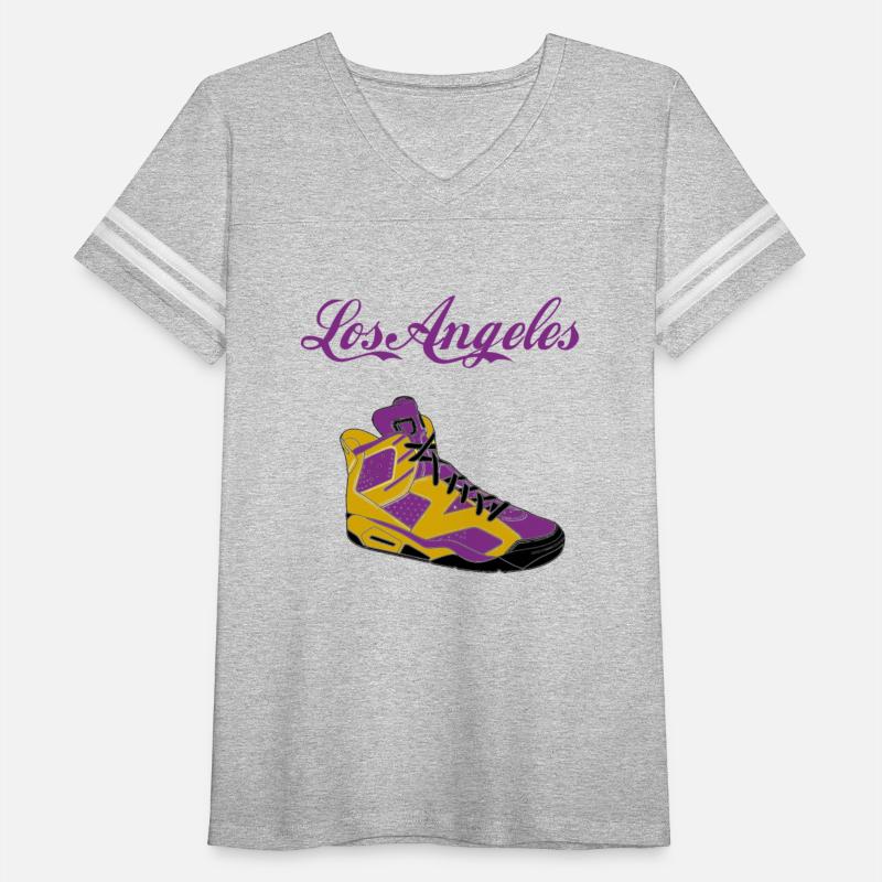 SHOES LOS ANGELES BASKETBALL YELLOW AND PURPLE