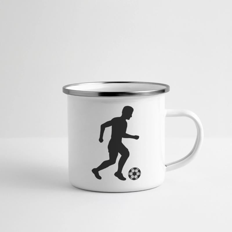 Silhouette footballer sport design