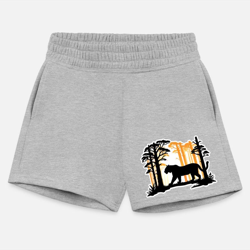 Silhouette Tiger in The Woods