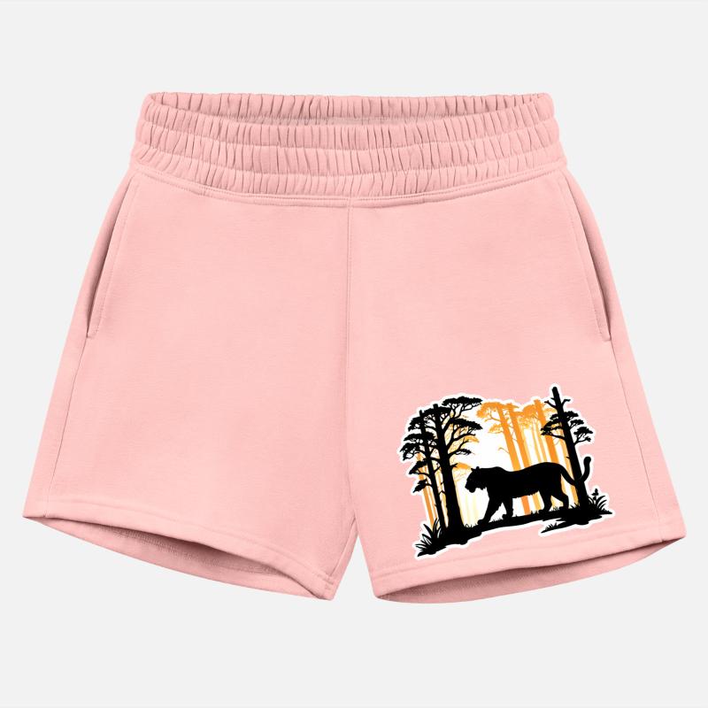 Silhouette Tiger in The Woods