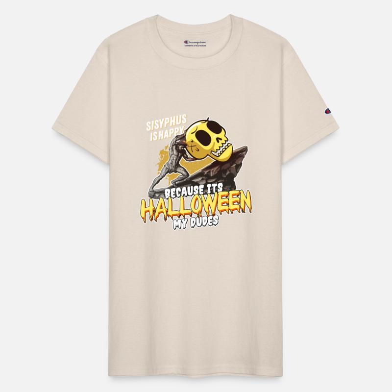 Sisyphus Halloween Design - Spooky Struggle Meme