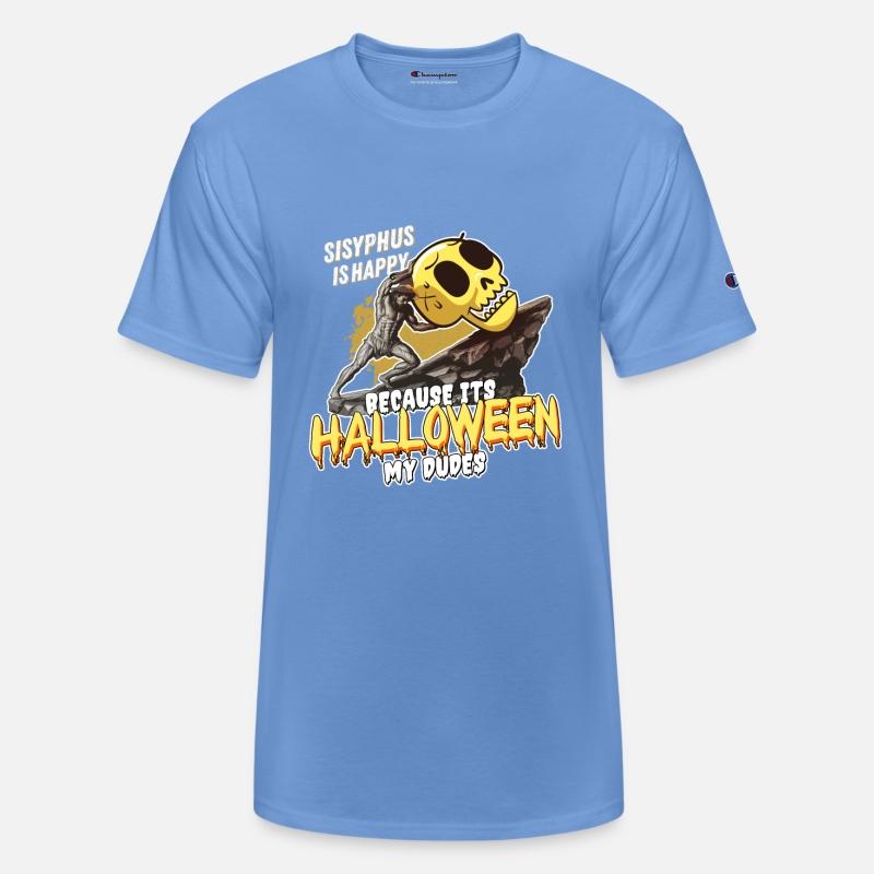 Sisyphus Halloween Design - Spooky Struggle Meme