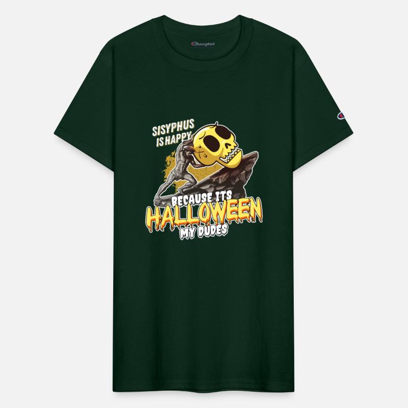 Sisyphus Halloween Design - Spooky Struggle Meme