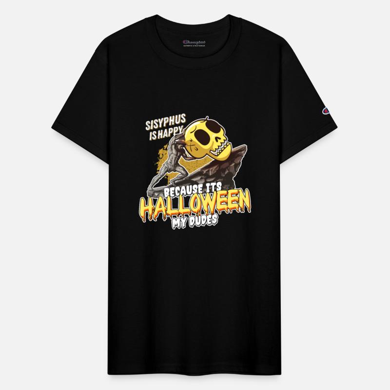 Sisyphus Halloween Design - Spooky Struggle Meme