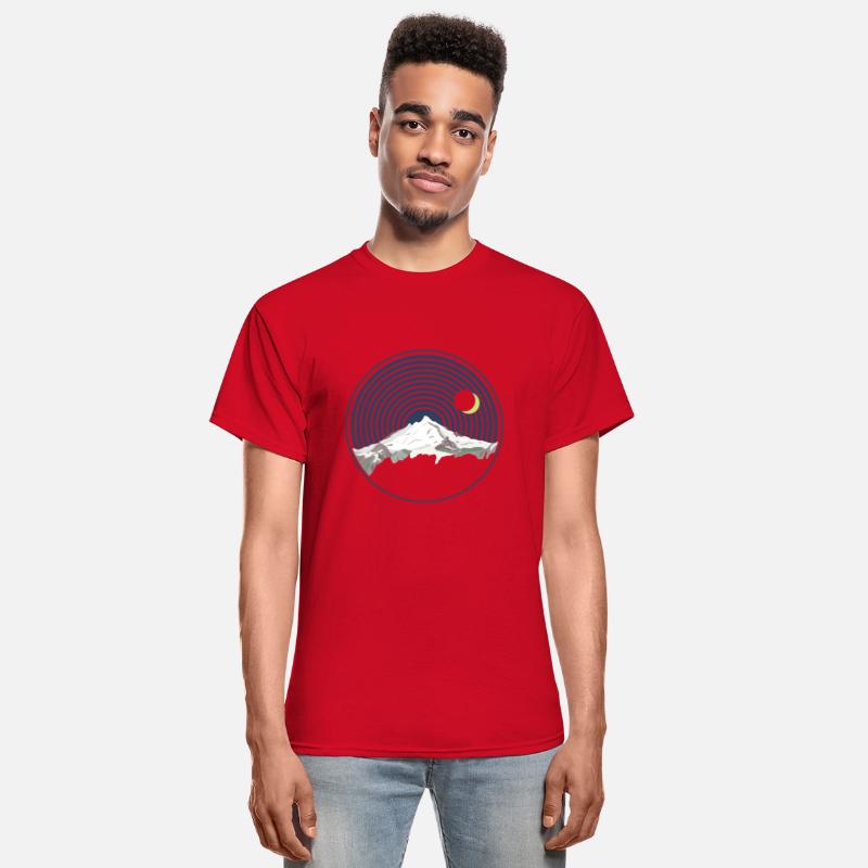 Snow Mountain Peak At Night