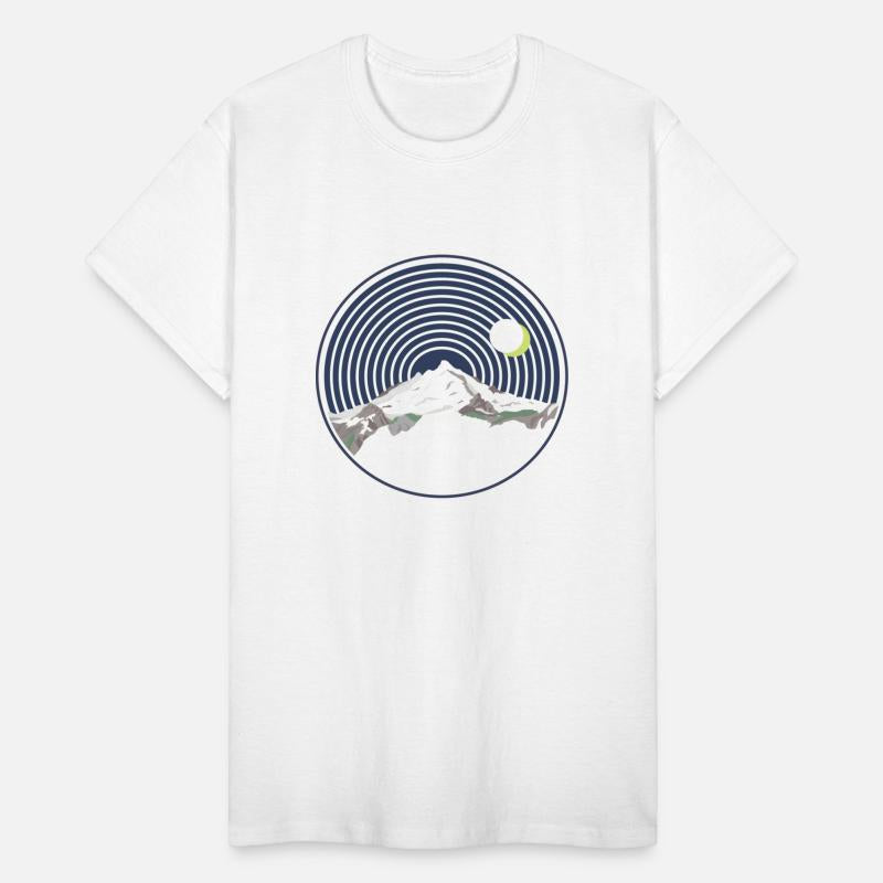 Snow Mountain Peak At Night