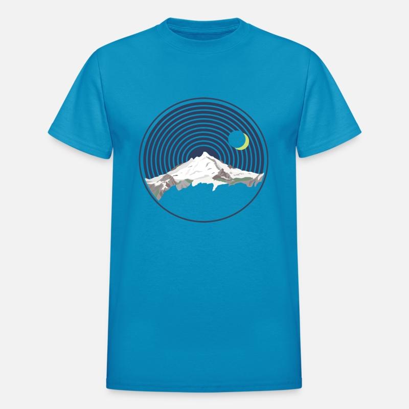 Snow Mountain Peak At Night