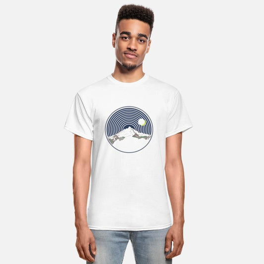 Snow Mountain Peak At Night