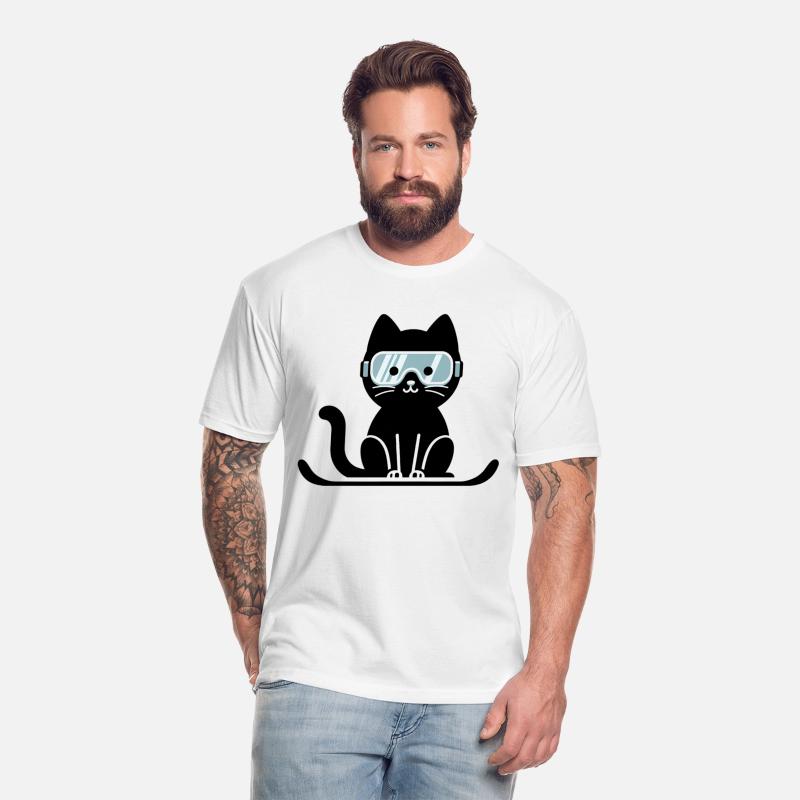 Snowboarding Cat Lover Cat Ski Cat Skiing