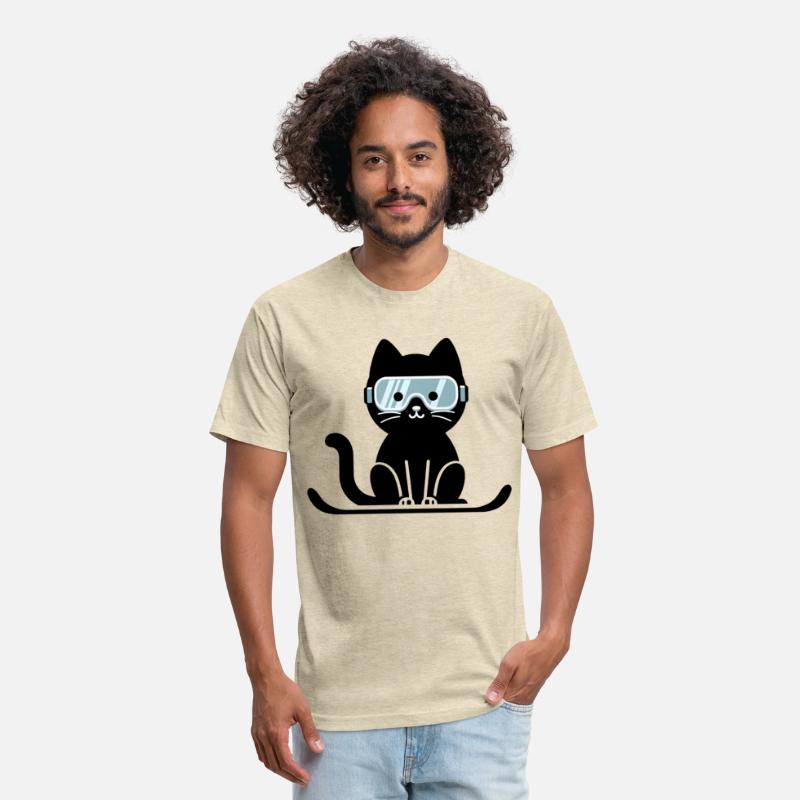Snowboarding Cat Lover Cat Ski Cat Skiing
