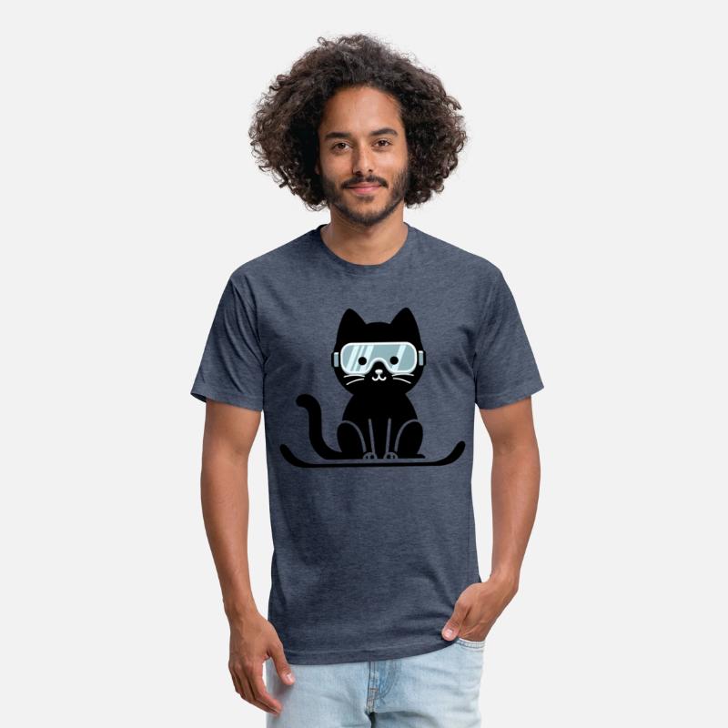 Snowboarding Cat Lover Cat Ski Cat Skiing