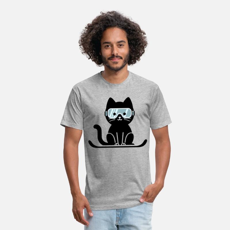 Snowboarding Cat Lover Cat Ski Cat Skiing