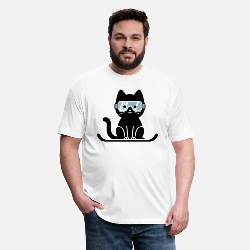 Snowboarding Cat Lover Cat Ski Cat Skiing