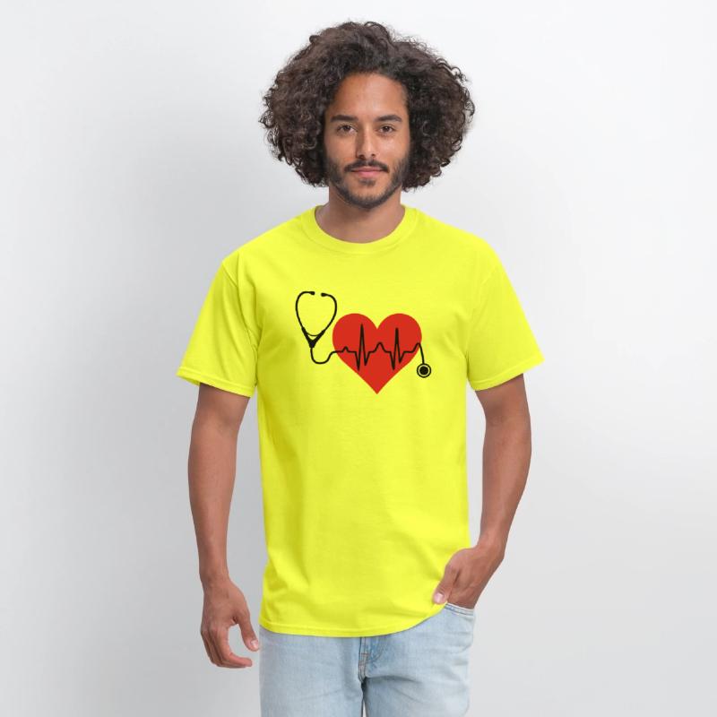 Stethoscope Heartbeat Heart T Shirt