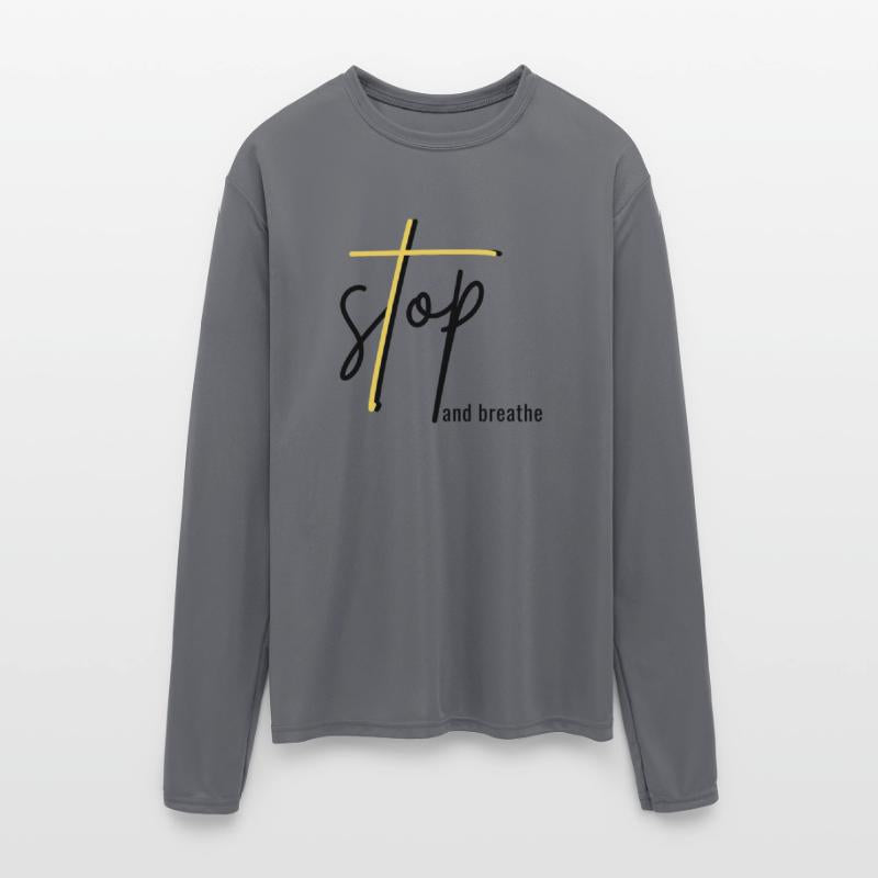 Stop and Breathe - Mindfulness Quote Design