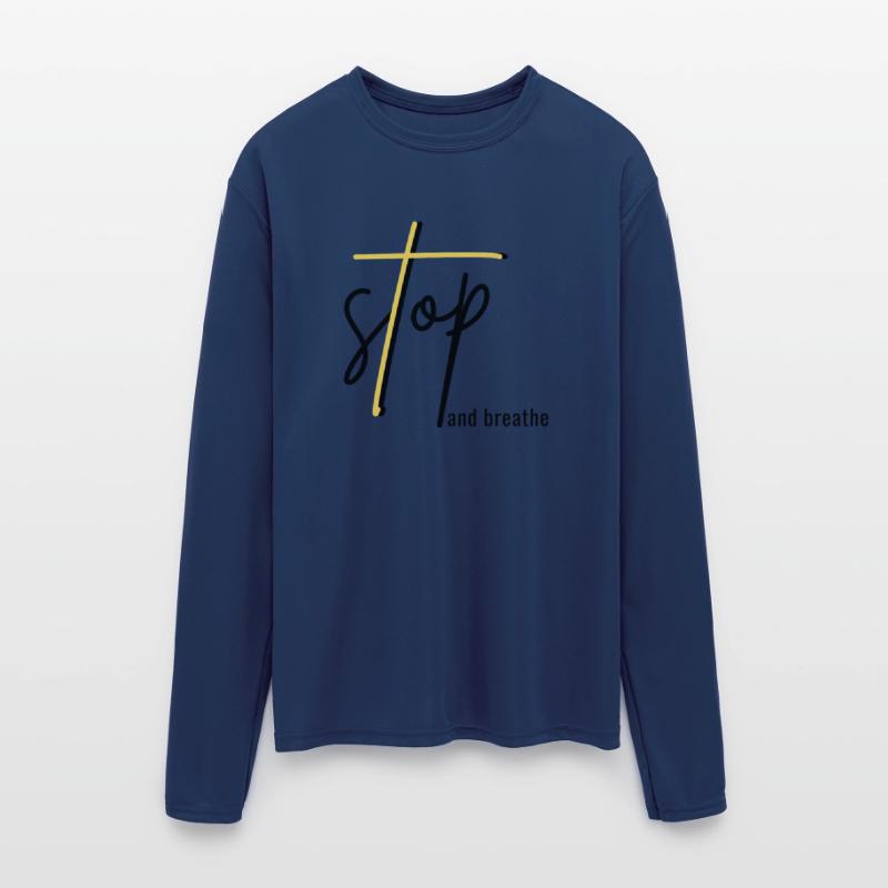 Stop and Breathe - Mindfulness Quote Design