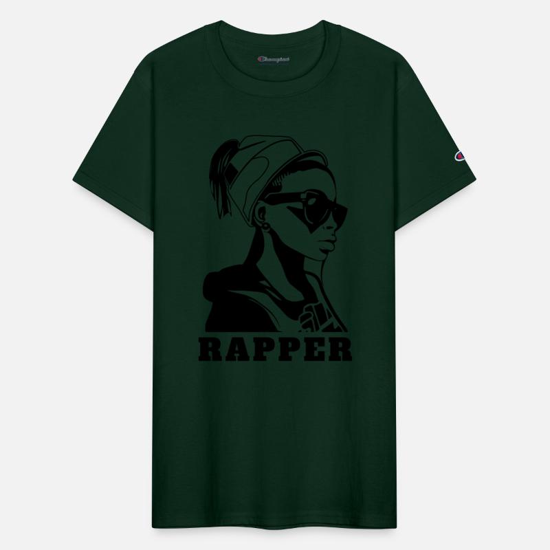 Stylish hip hop girl rapper