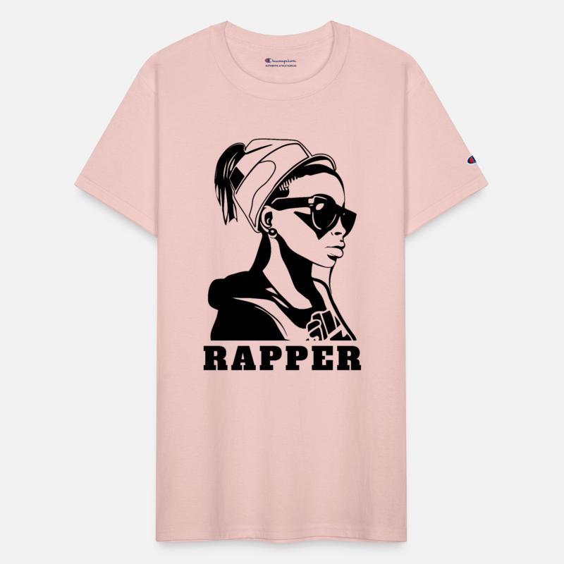 Stylish hip hop girl rapper