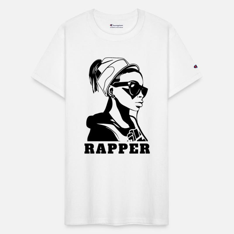 Stylish hip hop girl rapper