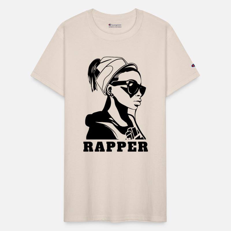Stylish hip hop girl rapper