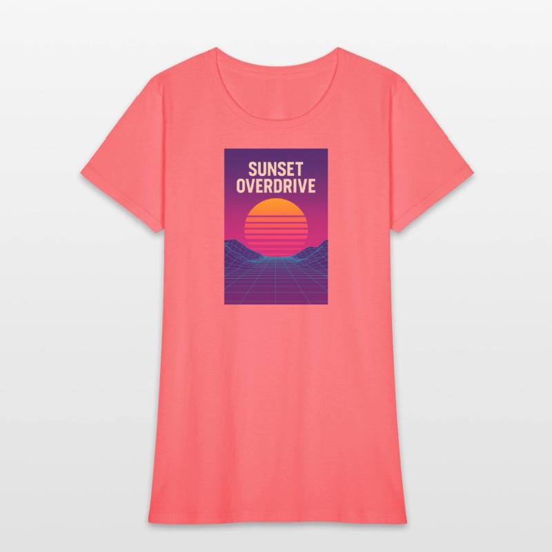 Sunset Overdrive – Vaporwave Summer Vibes Tee