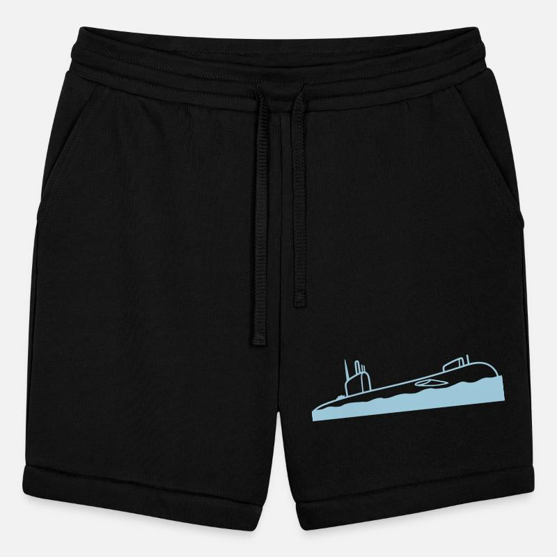 Surfaced Submarine Above Water Surface Dive Boat