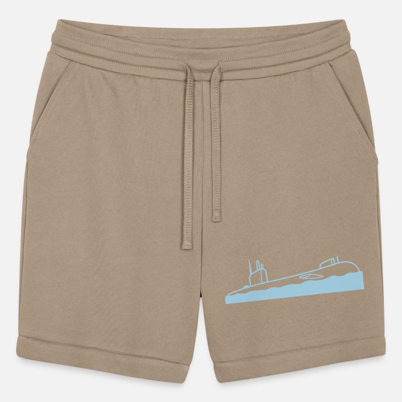 Surfaced Submarine Above Water Surface Dive Boat