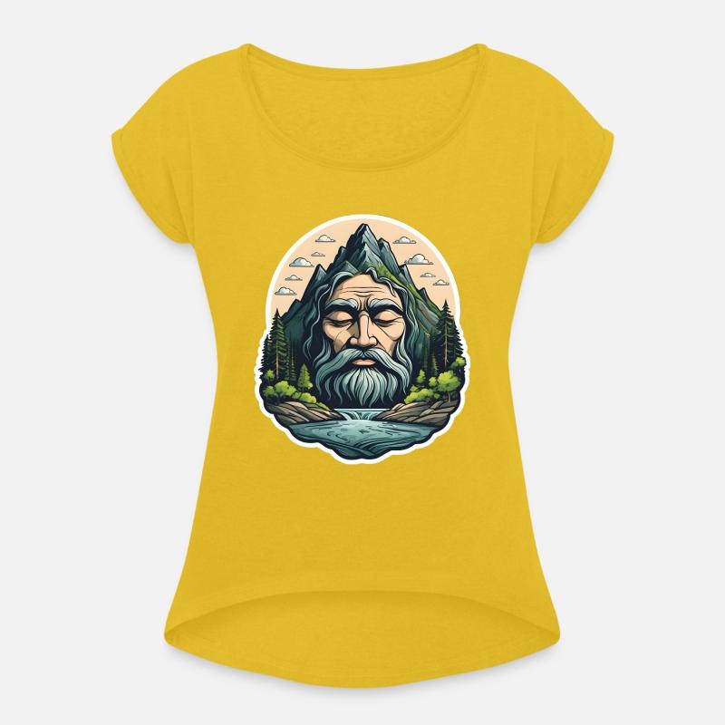 Surreal Mountain Face Nature Art.