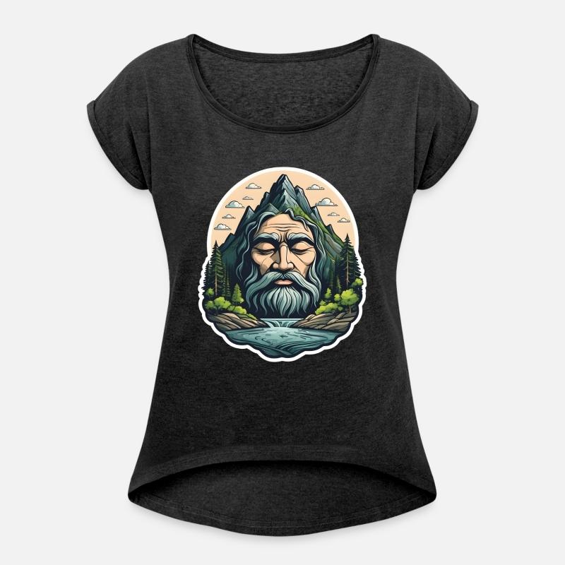 Surreal Mountain Face Nature Art.