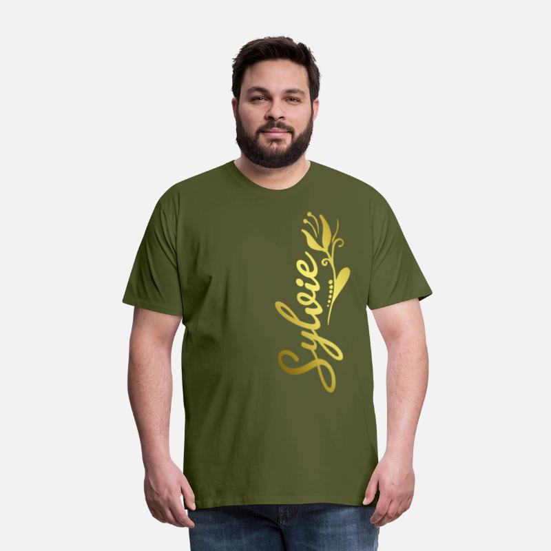 Sylvie Name Faux Gold Tulip Flourish