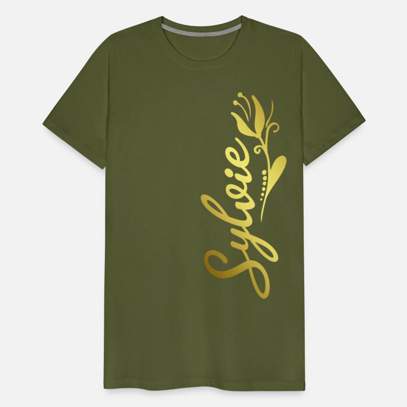 Sylvie Name Faux Gold Tulip Flourish