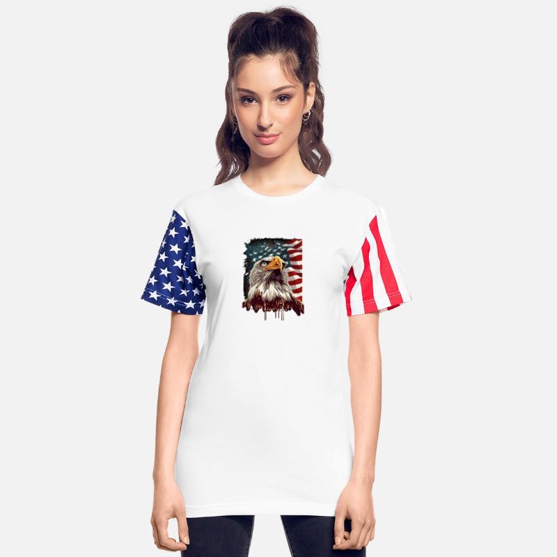 Symbol of Freedom: A Bald Eagle Soaring Above Amer