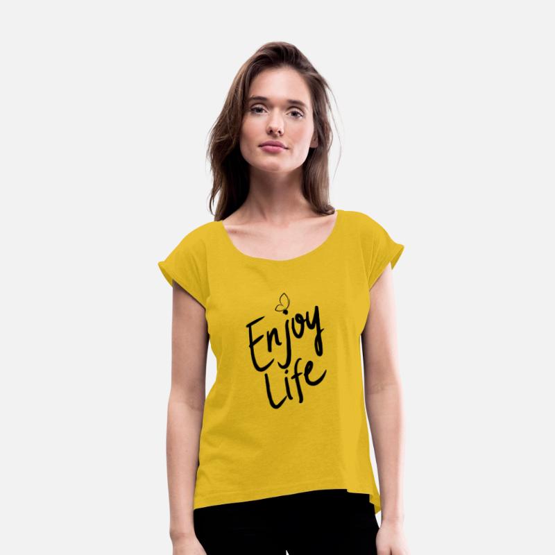 T shirt enjoy life with a positive attitude