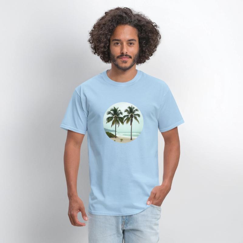 T shirt With Tropical Serenity