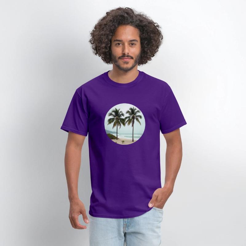 T shirt With Tropical Serenity